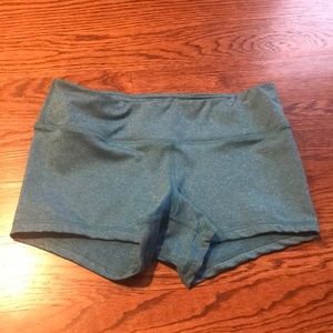 Melange Blue Fleo Booty shorts.